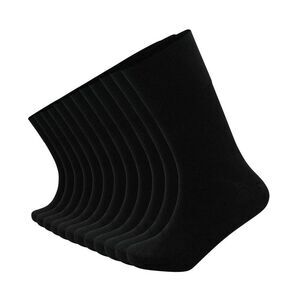 Soxy Womens/Ladies Mid Calf Bamboo Socks (Pack of 12) / Black